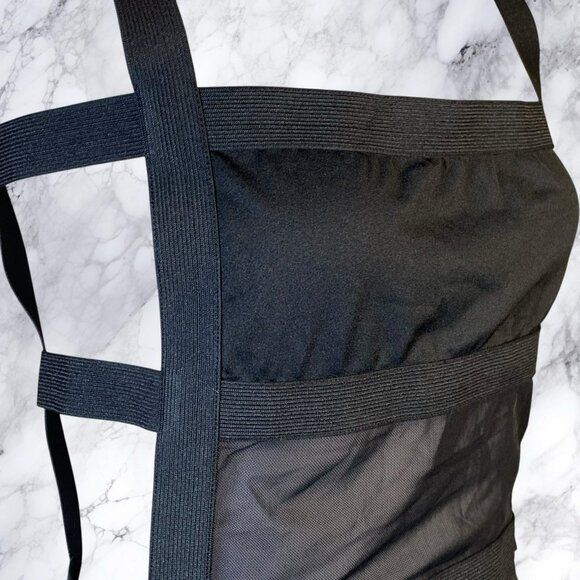 Superdown Camille Strappy Back Bodysuit in Black - Picture 6 of 9